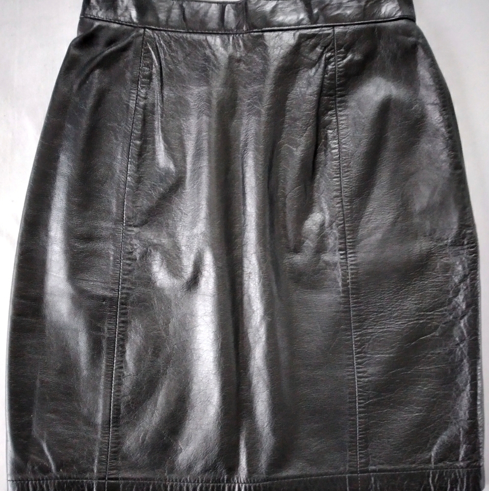 Vintage leather skirt